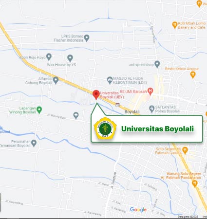 Campus Map & Location Universitas Boyolali Nomor