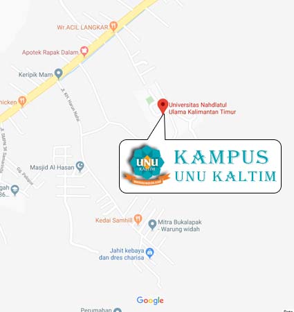 Lokasi dan Peta (Google Map) UNU Kaltim Samarinda Nomor